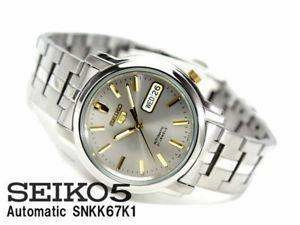 SEIKO SNKK67K1 Automatic Silver Stainless Watch for Men