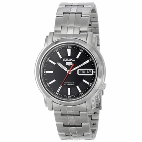 Seiko SNKL83 Men's 5 Automatic Black Dial Stainless Steel Bracelet Watch