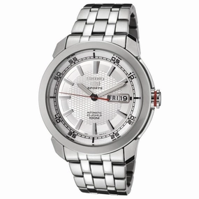 Seiko SNZH61 Men's 5 Sports Silver Dial Stainless Steel Bracelet Automatic Watch