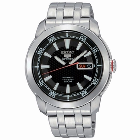 Seiko SNZH63 Men's 5 Sports Black Dial Stainless Steel Bracelet Automatic Watch
