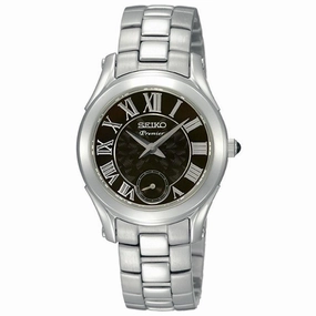 Seiko SRKZ71P1 Women's Premier Black Dial Stainless Steel Bracelet Watch