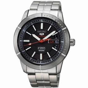Seiko SRP337 Men's 5 Sports Black Dial Stainless Steel Bracelet Automatic Watch