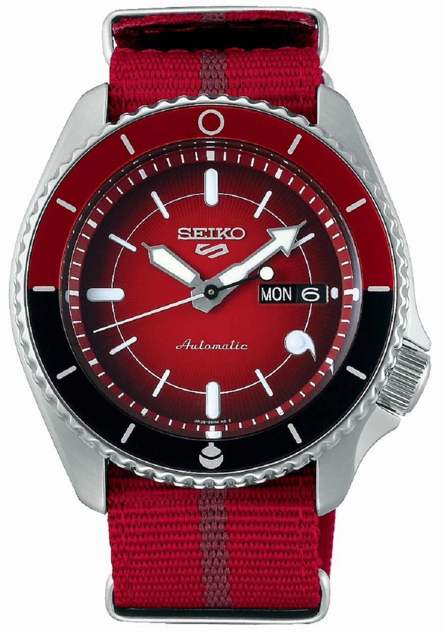 Seiko SRPF67K1 5 Naruto Series Sarada Uchiha Limited Edition Automatic Watch for Men's
