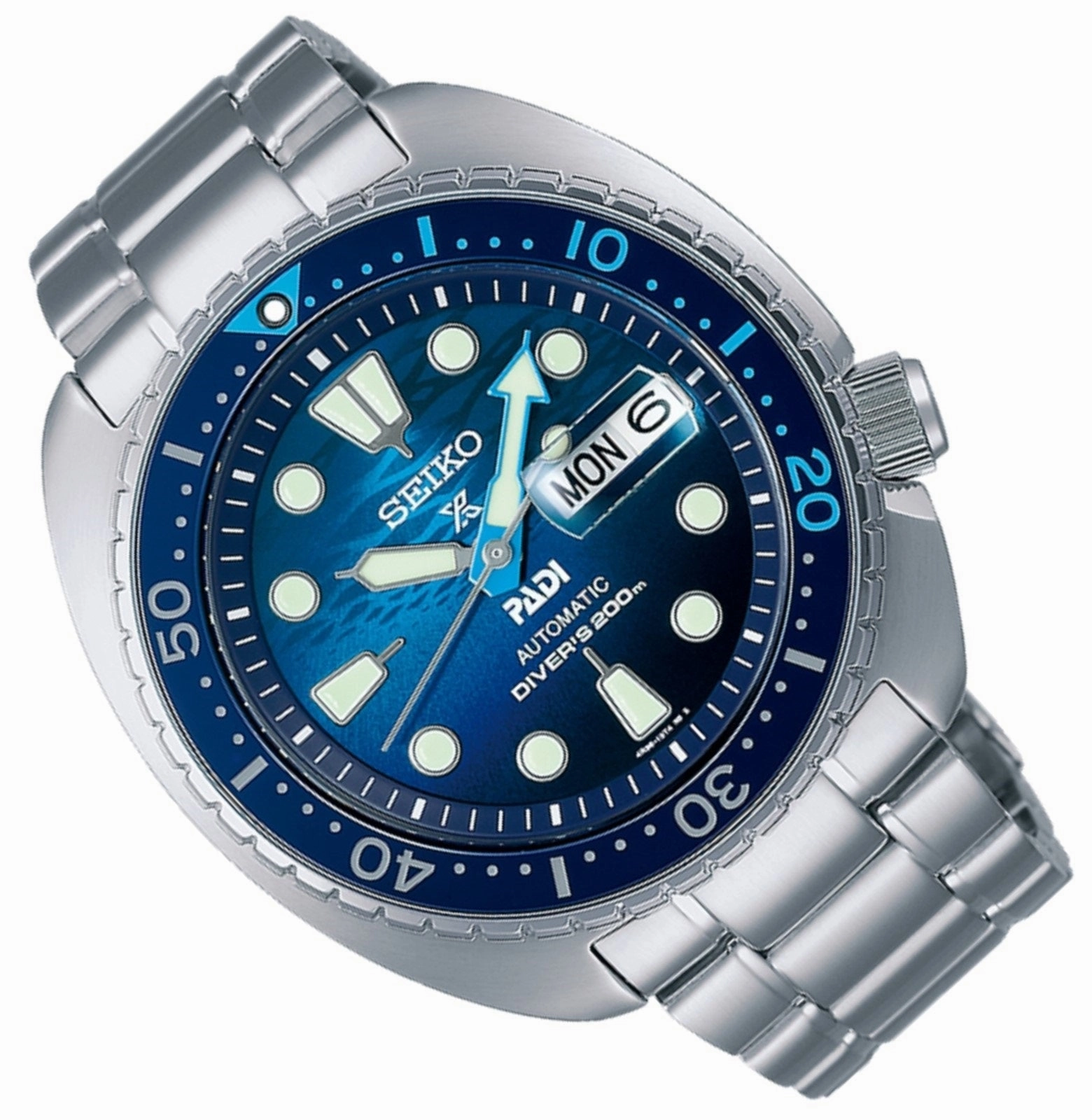 Seiko SRPK01K1 Prospex King Turtle Padi Special Ed Automatic Watch for Men