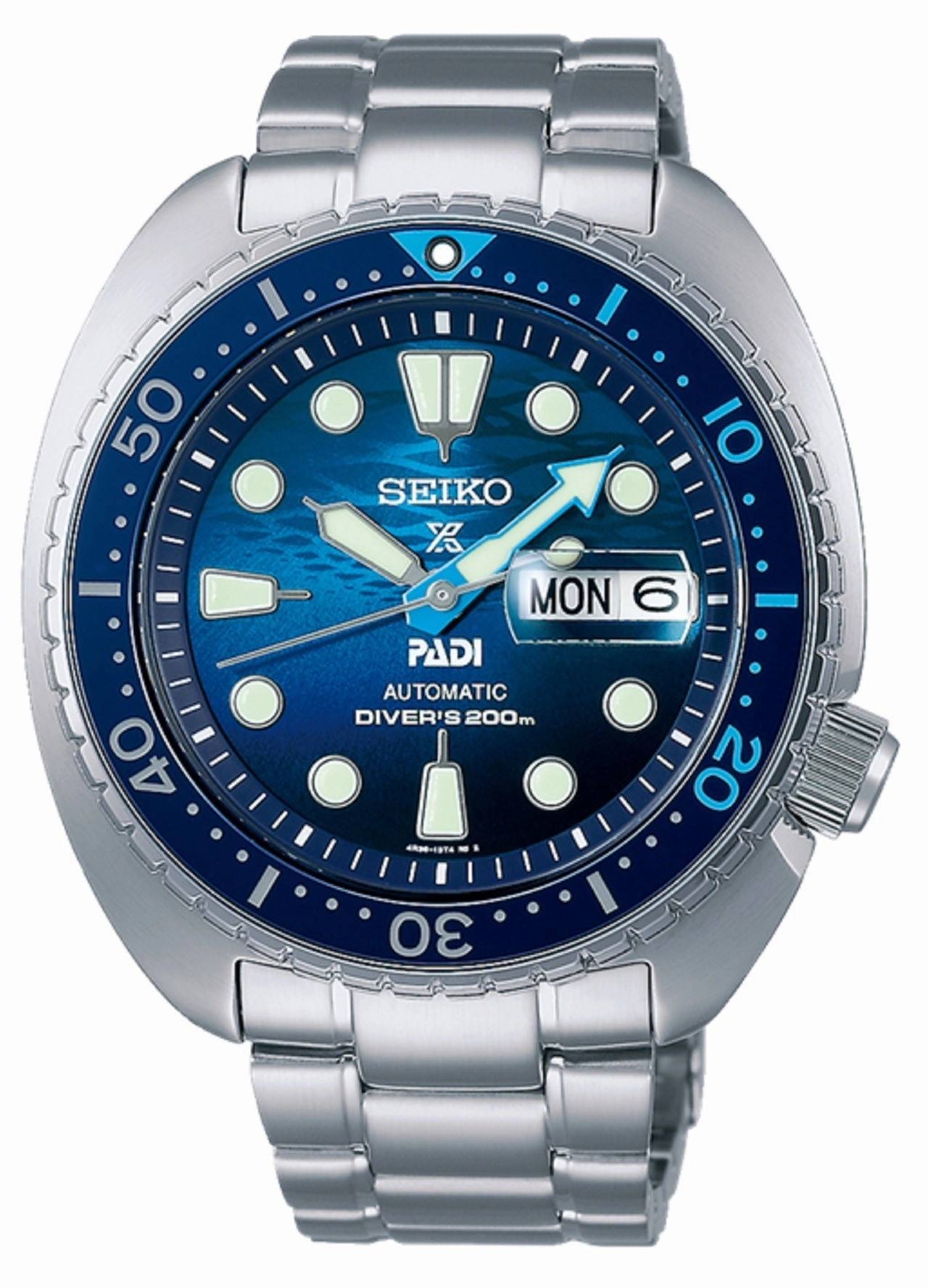 Seiko SRPK01K1 Prospex King Turtle Padi Special Ed Automatic Watch for Men