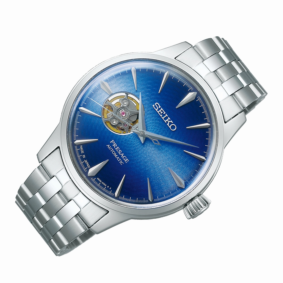 Seiko SSA439J1 Presage Cocktail Blue Acapulco Automatic Watch Men