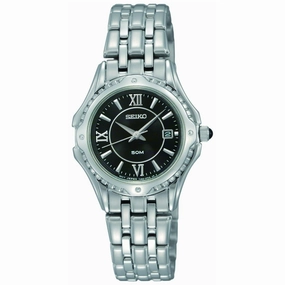 Seiko SXDC97 Women's Le Grand Sport Black Dial Stainless Steel Bracelet Watch