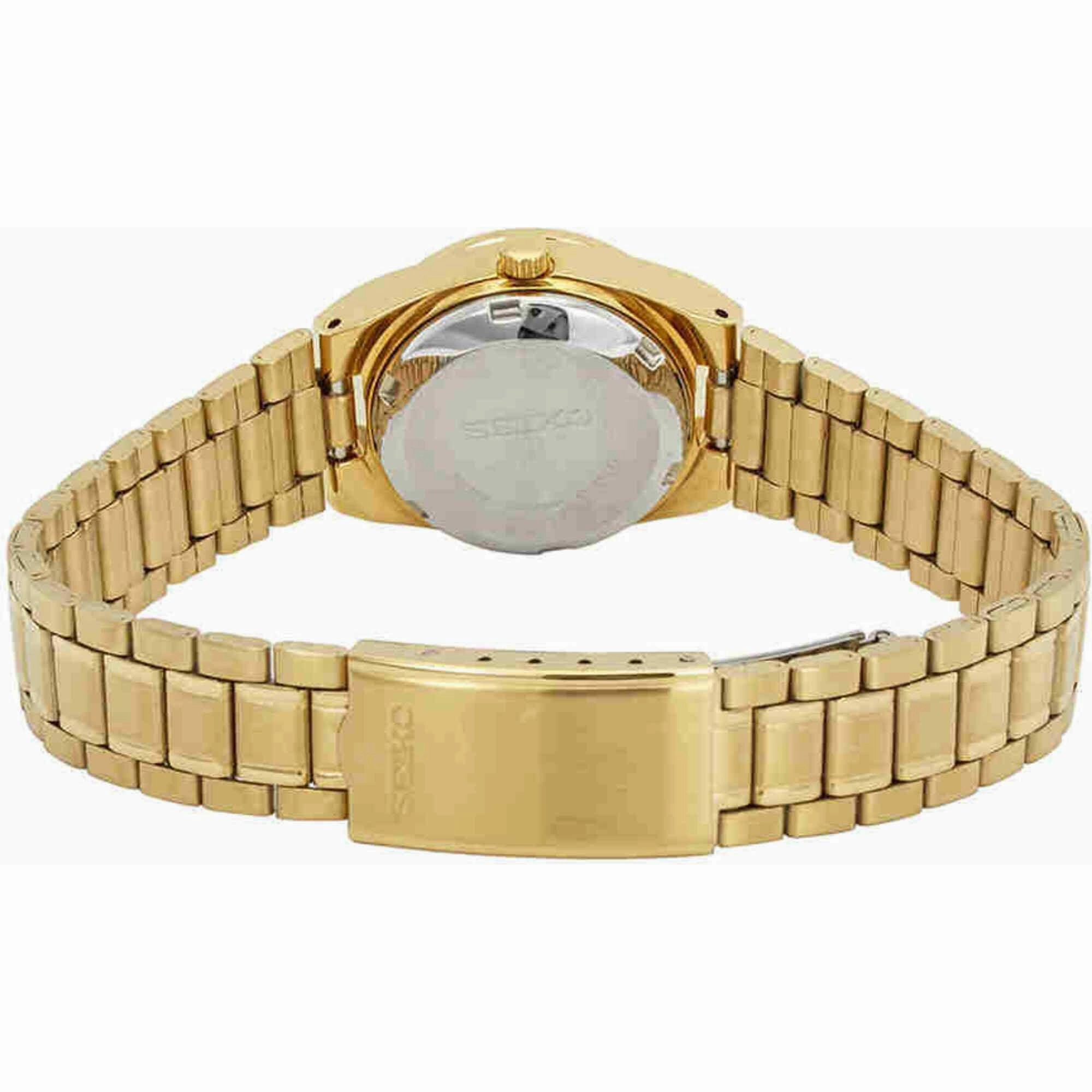 Seiko Women's Automatic Watch - Series 5 Power Reserve Yellow Gold Bracelet | SYM600