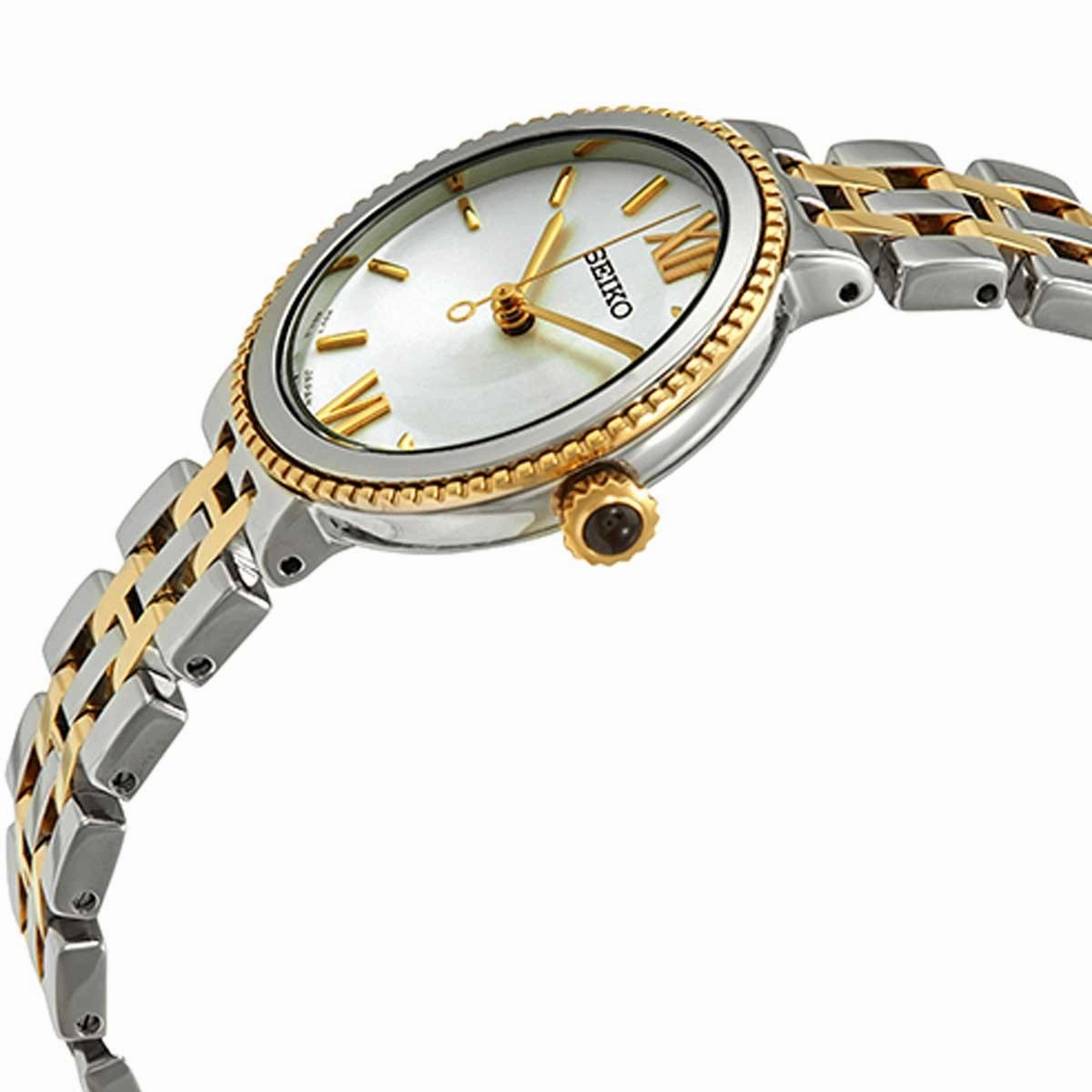 Seiko Women's Japanese Quartz Watch - Silver Dial Two Tone Steel Bracelet | SRZ508P1