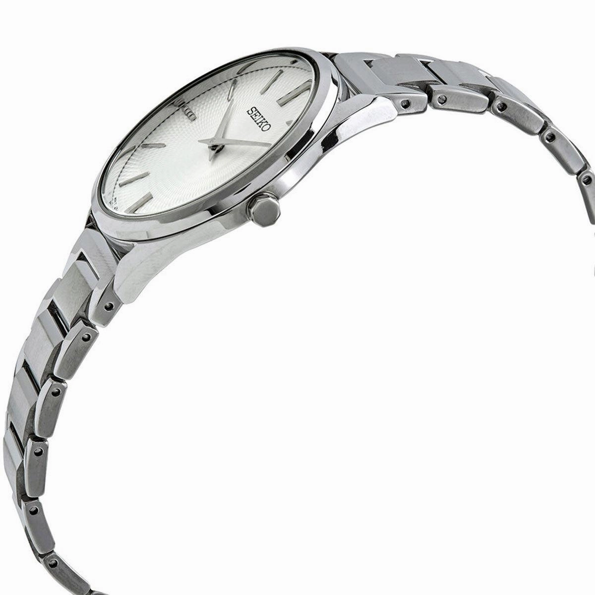 Seiko Women's Quartz Watch - Conceptual Silver Dial Stainless Steel Bracelet | SWR031P1
