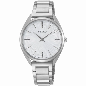 Seiko Women's Quartz Watch - Conceptual Silver Dial Stainless Steel Bracelet | SWR031P1