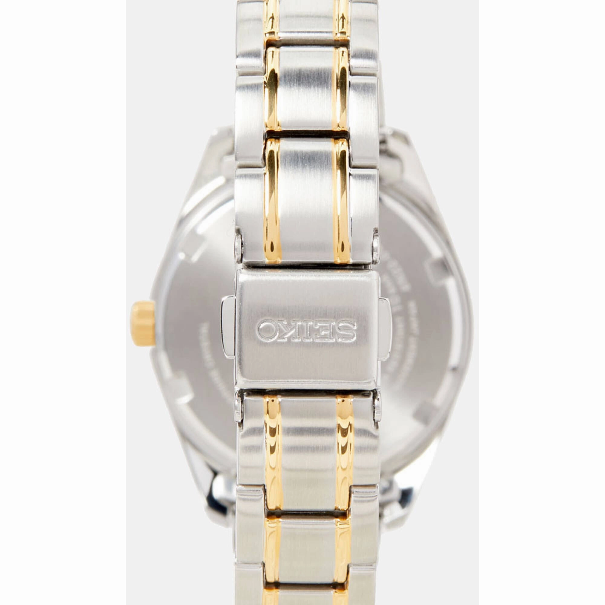 Seiko Women's Watch - Classic Quartz White Dial Two Tone Bracelet | SUR466P1