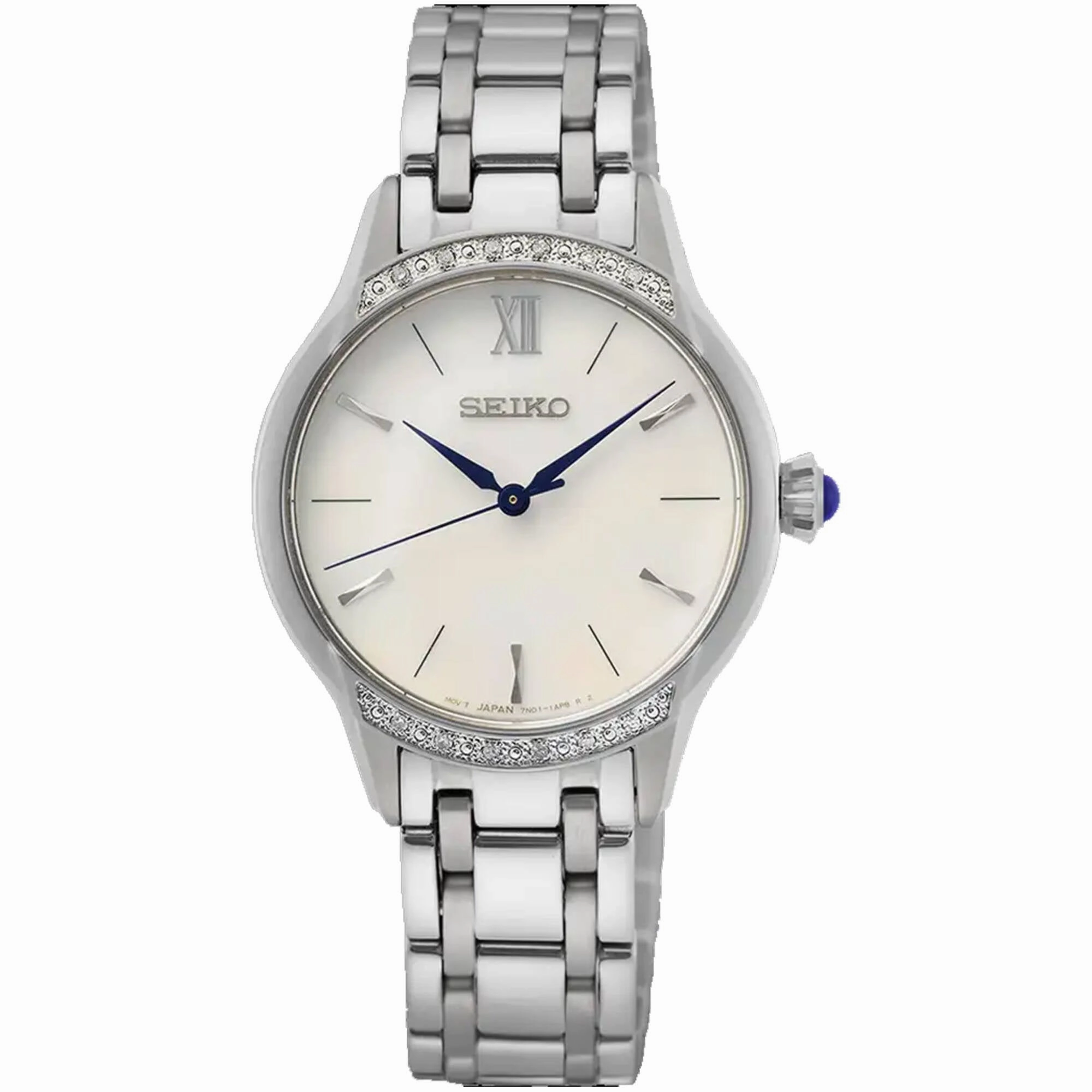Seiko Women's Watch - Quartz White Dial Stainless Steel Bracelet | SRZ543