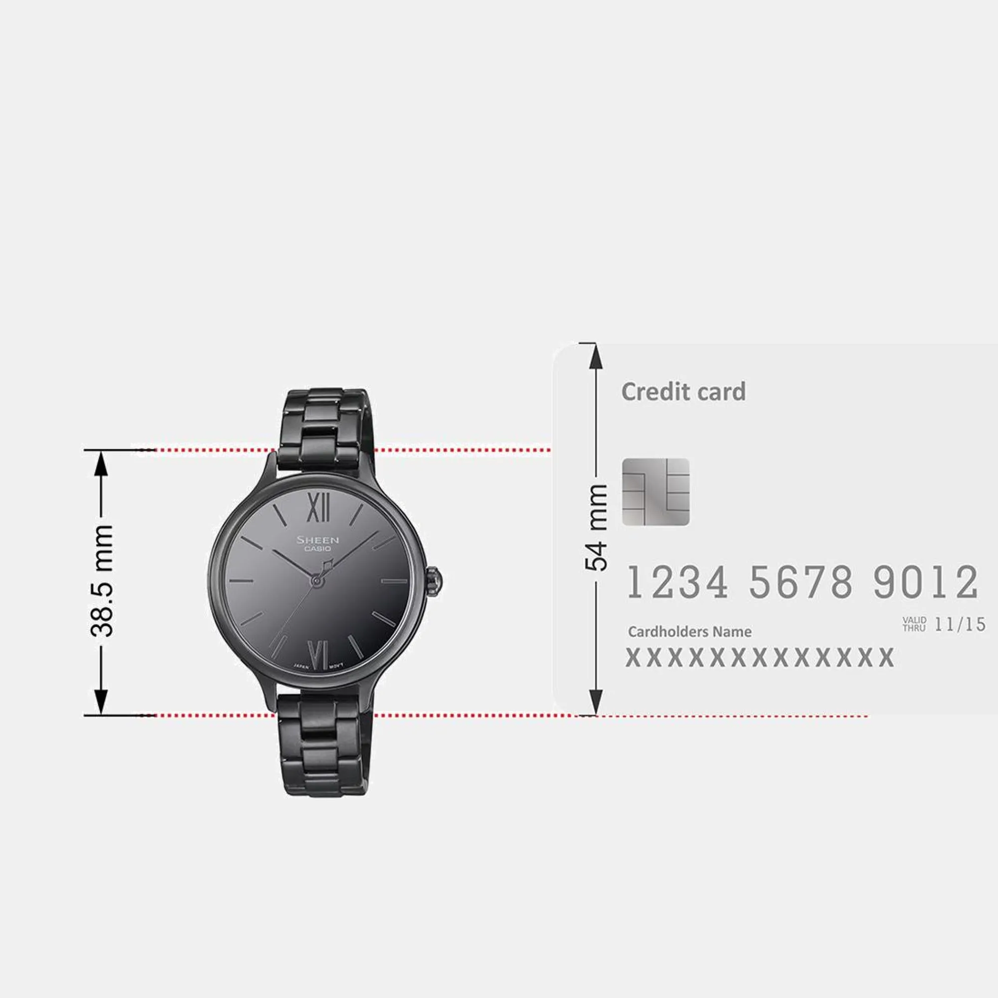 Sheen Women Quartz Black Dial Analog Stainless Steel Watch SHE-4560BD-1AUDF SH316