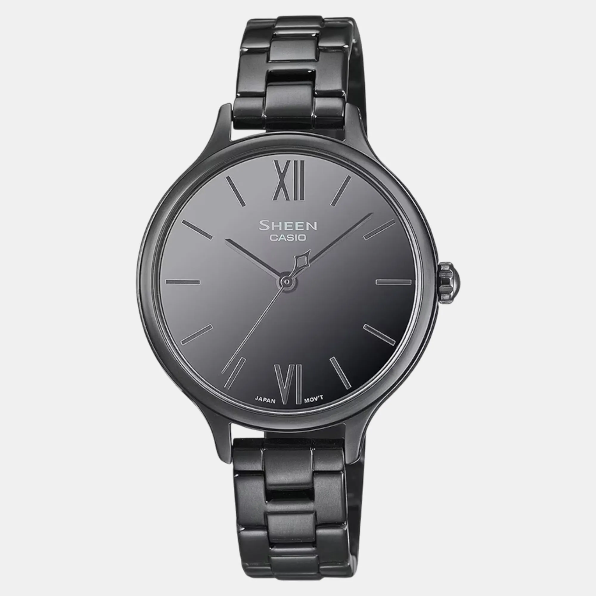Sheen Women Quartz Black Dial Analog Stainless Steel Watch SHE-4560BD-1AUDF SH316