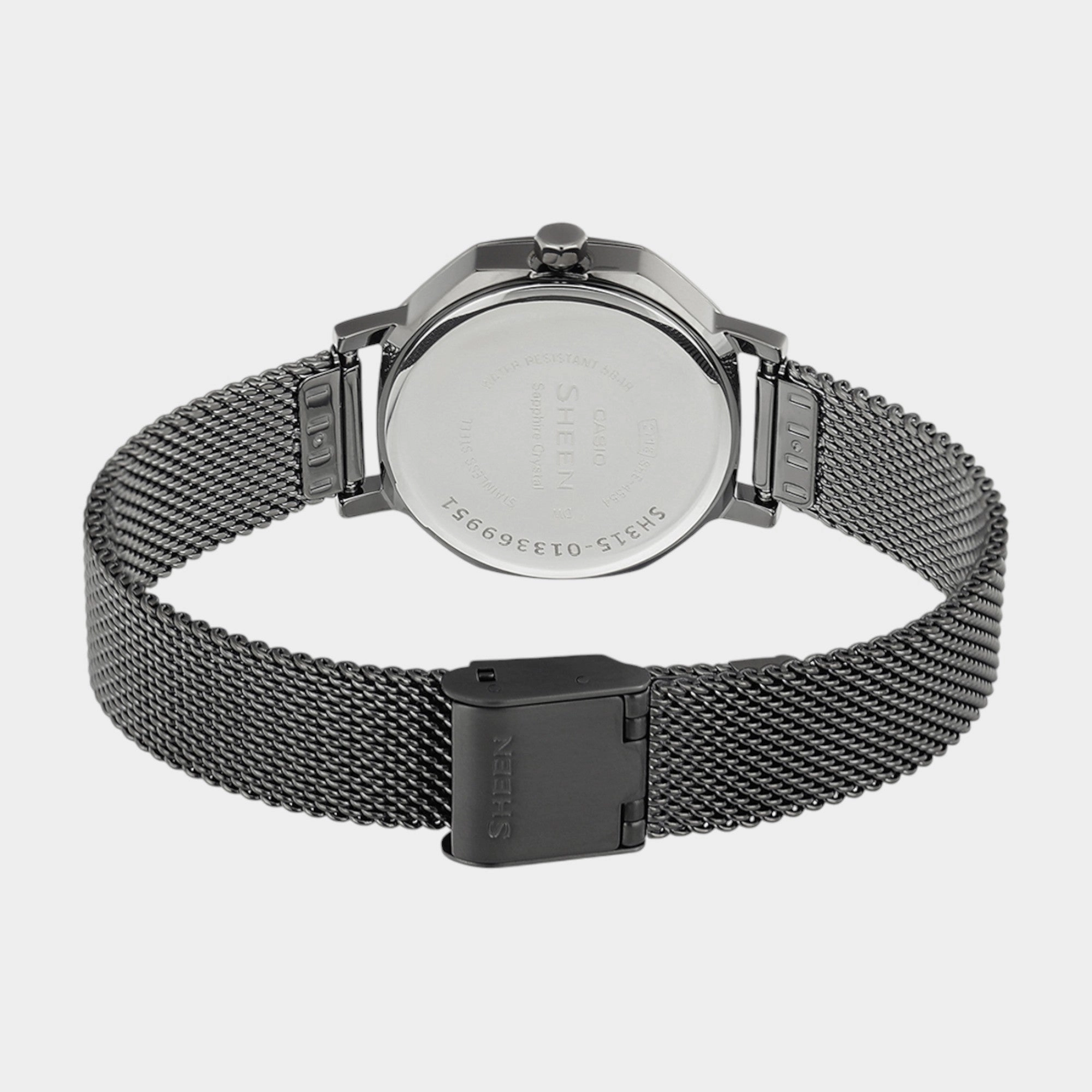Sheen Women Quartz Grey Dial Analog Mesh Watch SHE-4554GYM-8AUDF SH315