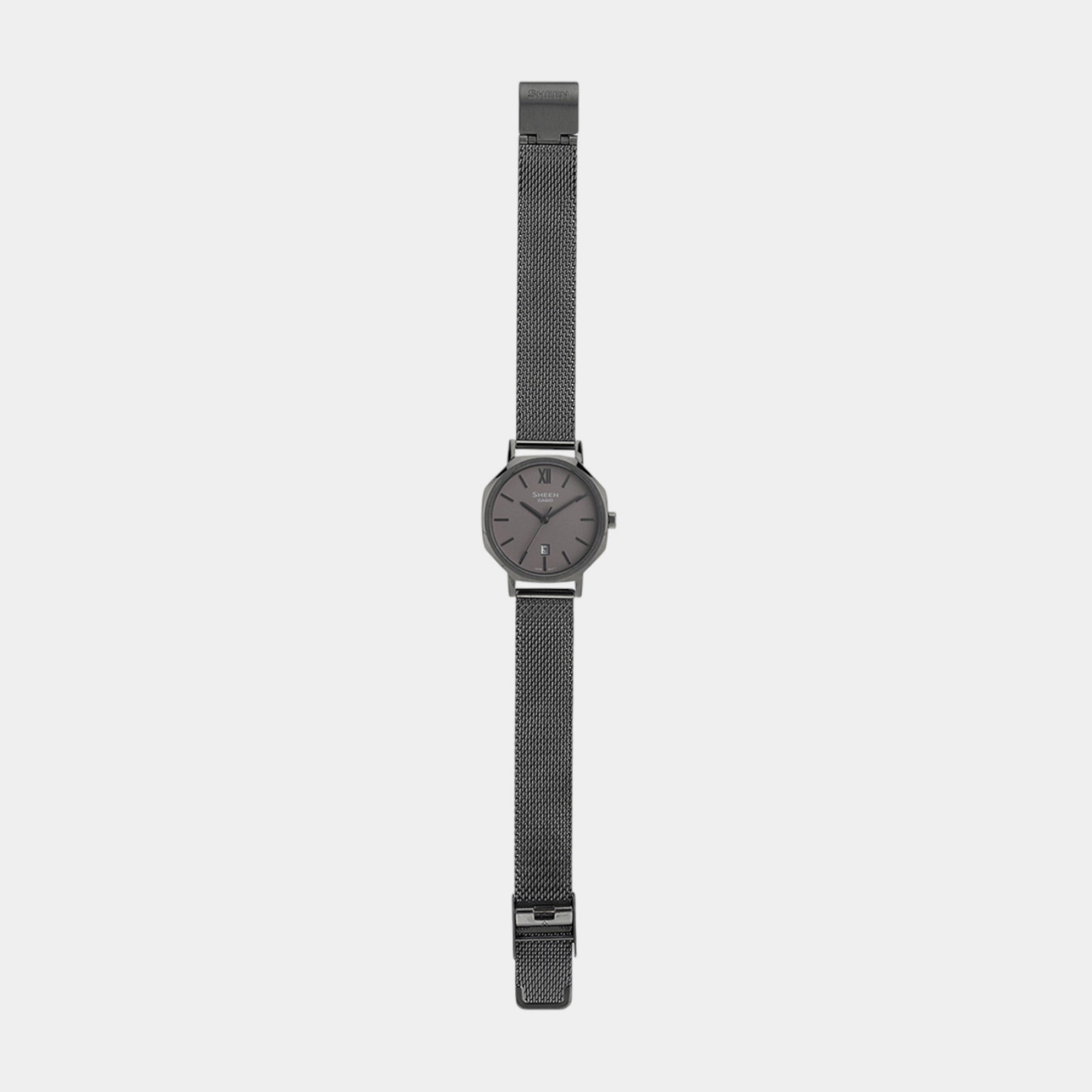 Sheen Women Quartz Grey Dial Analog Mesh Watch SHE-4554GYM-8AUDF SH315