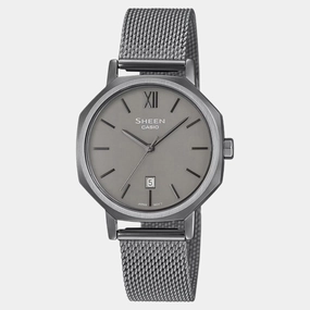 Sheen Women Quartz Grey Dial Analog Mesh Watch SHE-4554GYM-8AUDF SH315