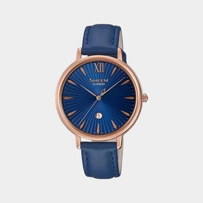 Sheen Women's Analog Leather Watch SH222 - SHE-4534PGL-2AUDF