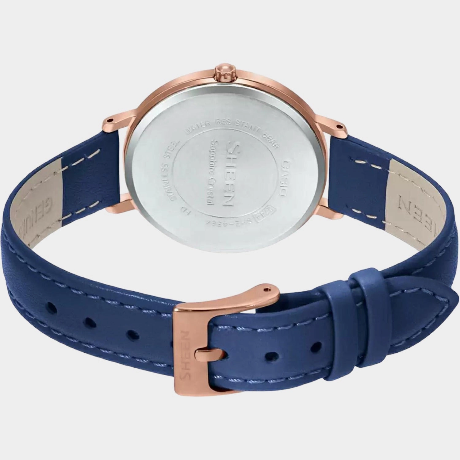 Sheen Women's Analog Leather Watch SH222 - SHE-4534PGL-2AUDF