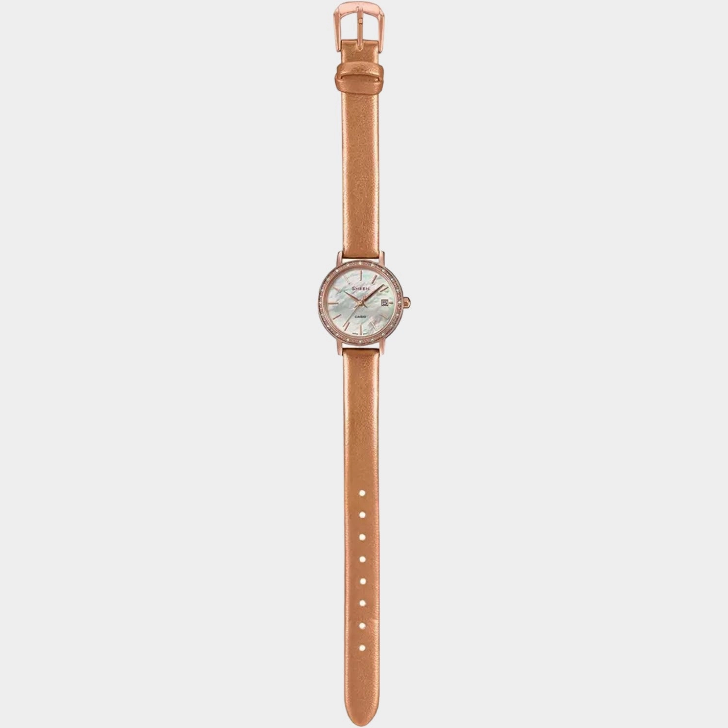 Sheen Women's Analog Leather Watch SH226 - SHE-4060PGL-4AUDF