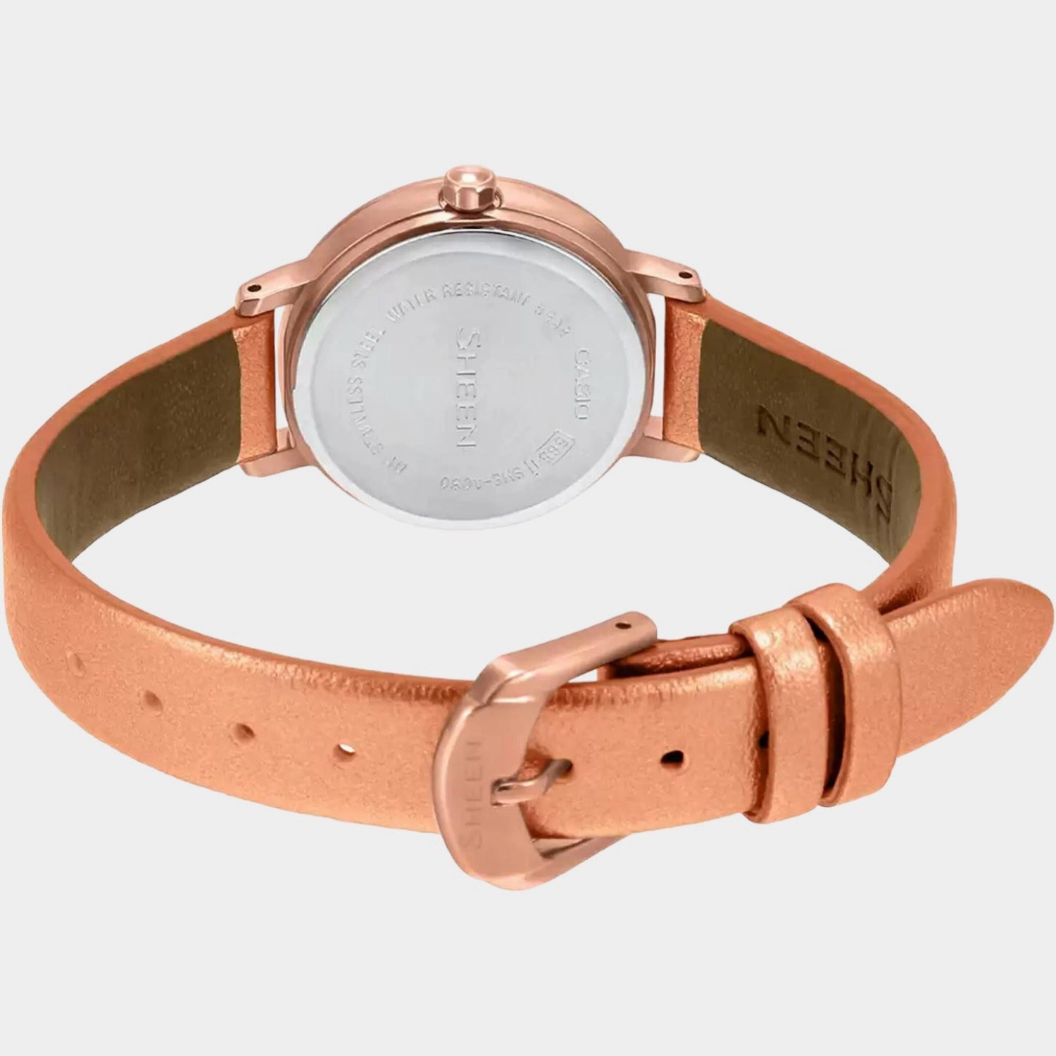 Sheen Women's Analog Leather Watch SH226 - SHE-4060PGL-4AUDF