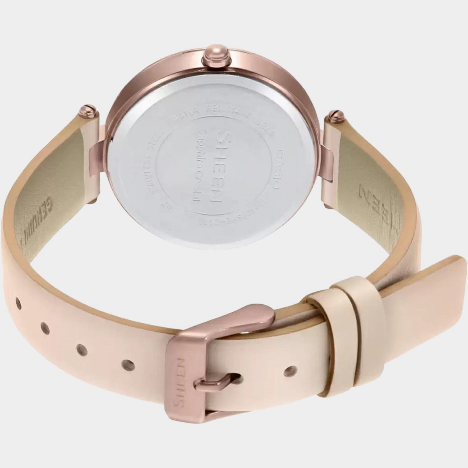 Sheen Women's Analog Leather Watch SH240 - SHE-C110CGL-4AUDF