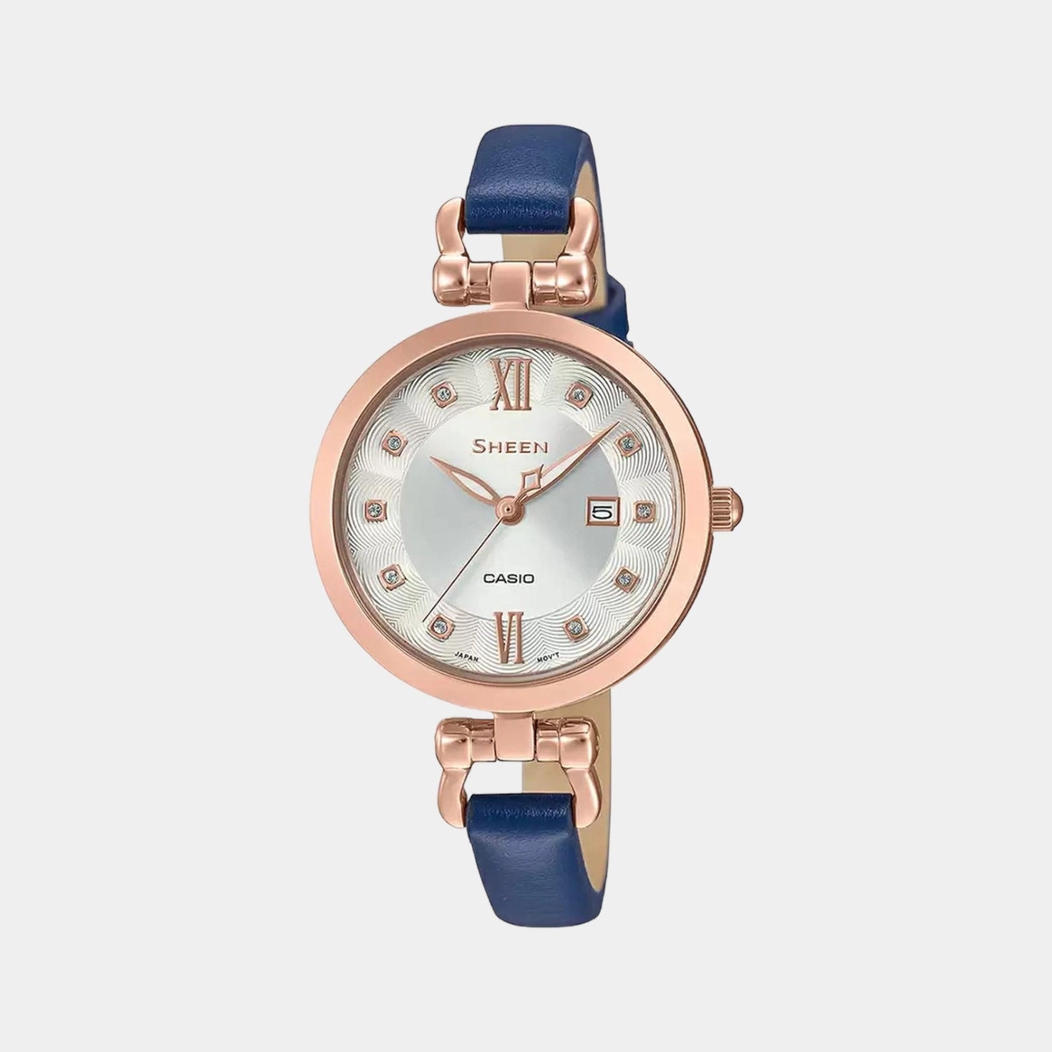 Sheen Women's Analog Leather Watch SX258 - SHE-4055PGL-7AUDF