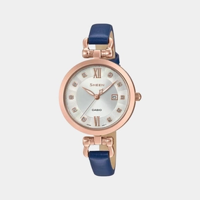 Sheen Women's Analog Leather Watch SX258 - SHE-4055PGL-7AUDF
