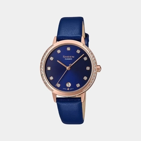 Sheen Women's Analog Leather Watch SX273 - SHE-4056PGL-2AUDF