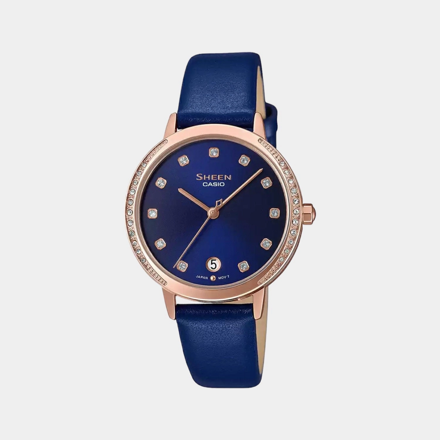 Sheen Women's Analog Leather Watch SX273 - SHE-4056PGL-2AUDF