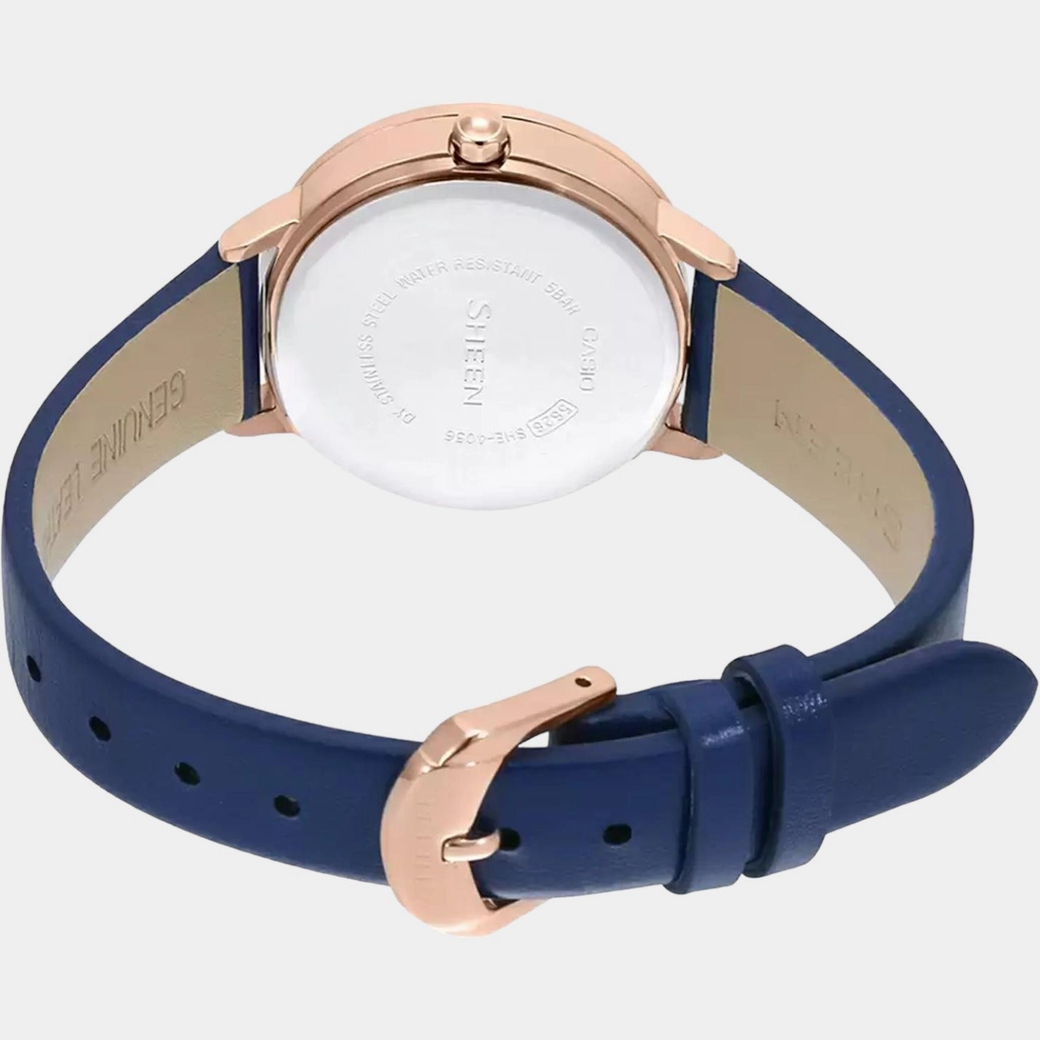 Sheen Women's Analog Leather Watch SX273 - SHE-4056PGL-2AUDF