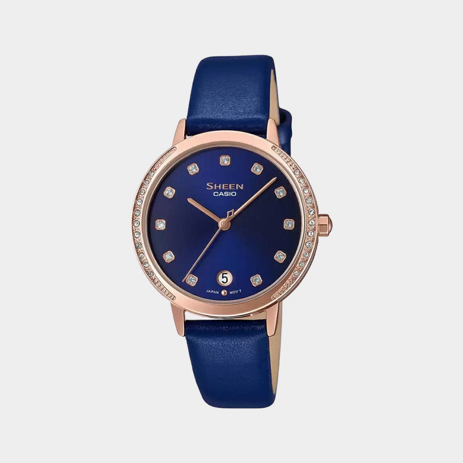 Sheen Women's Analog Leather Watch SX273 - SHE-4056PGL-2AUDF