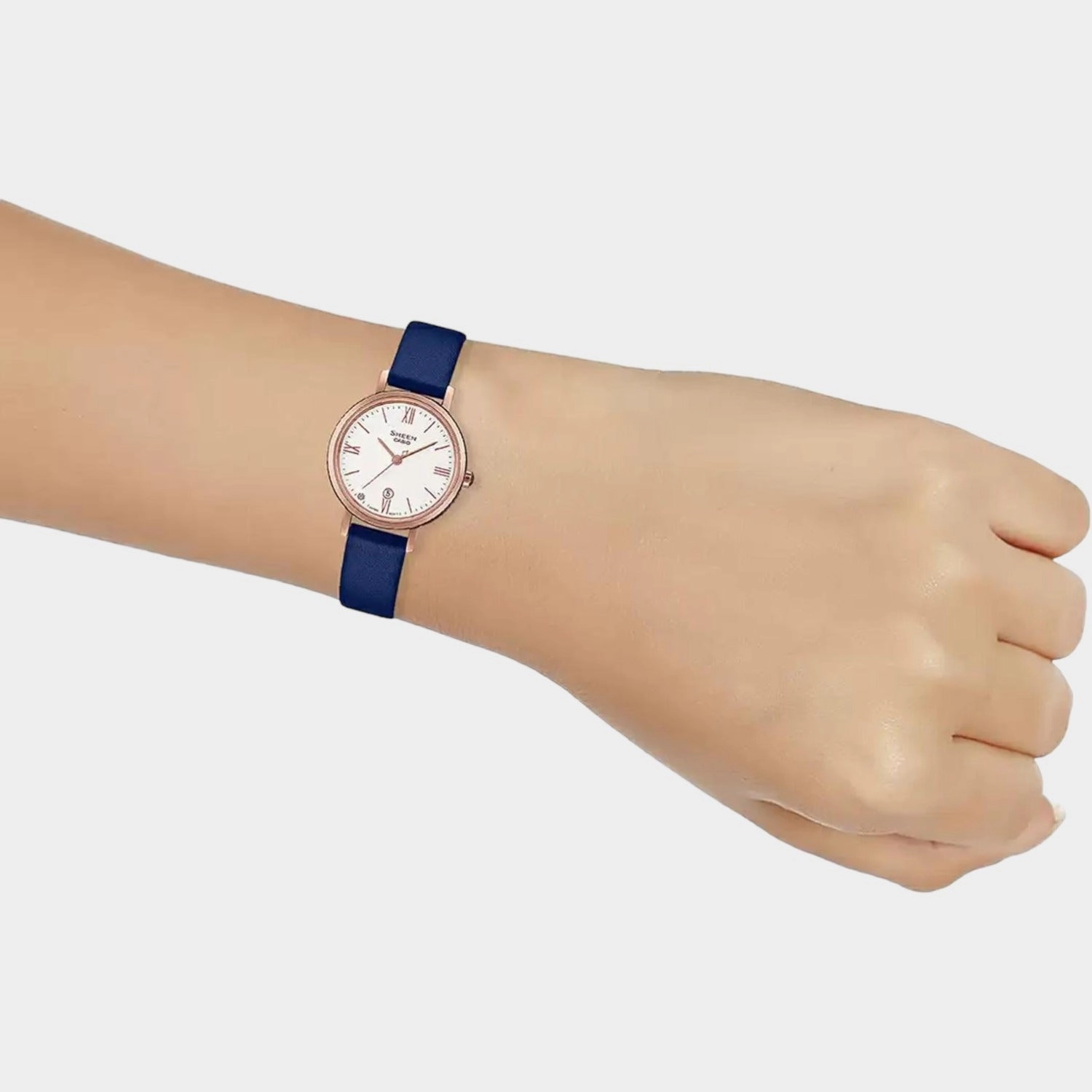 Sheen Women's Analog Leather Watch SX278 - SHE-4540CGL-7AUDF