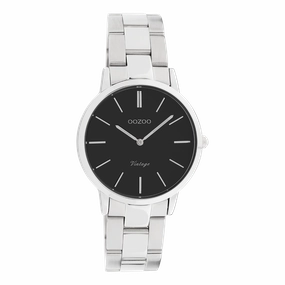Silver coloured OOZOO watch with stainless steel bracelet - C20043