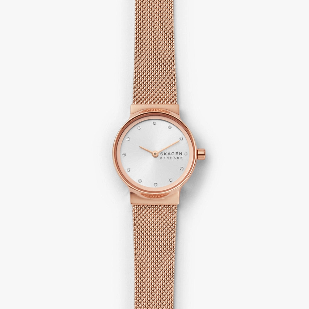 Skagen Freja Rose Gold-Tone Steel-Mesh Watch SKW2665