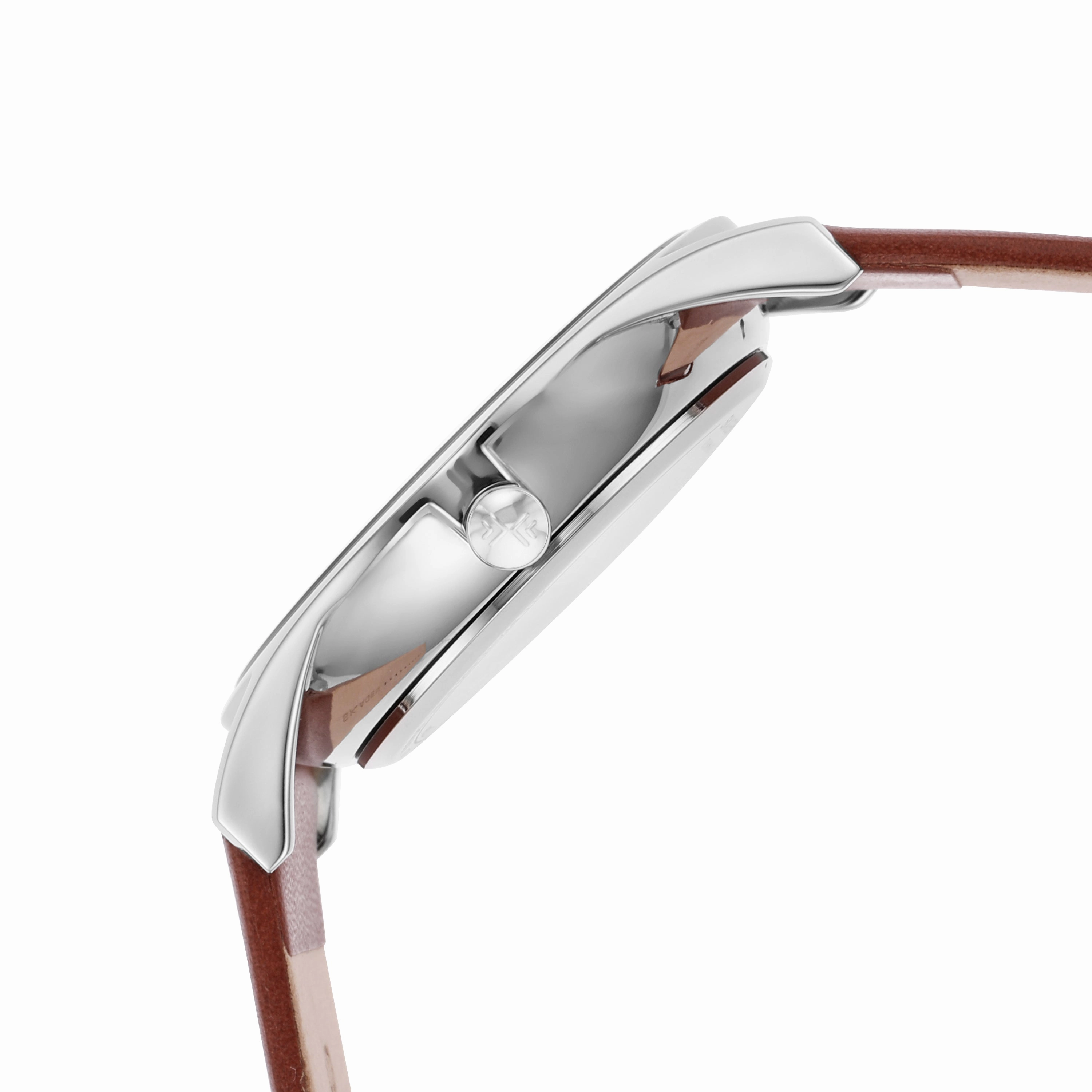 Skagen Holst Medium Brown Leather Watch with Luminous Hands SKW6086