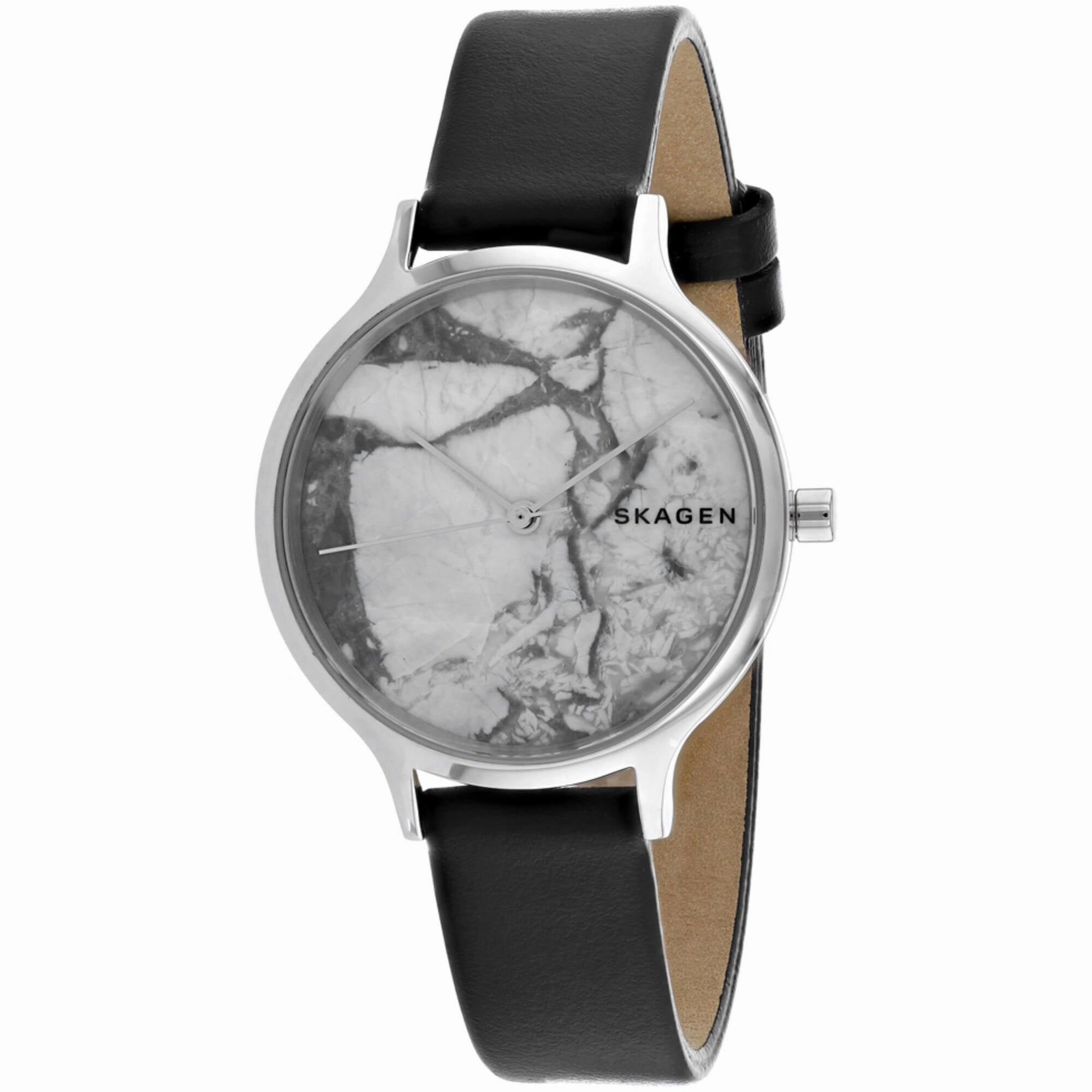 Skagen Men's Watch - Ancher Quartz White Dial Blue Leather Strap | SKW2719