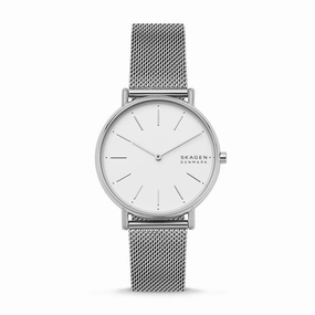 Skagen Signatur Silver-Tone Steel Mesh Watch SKW2785