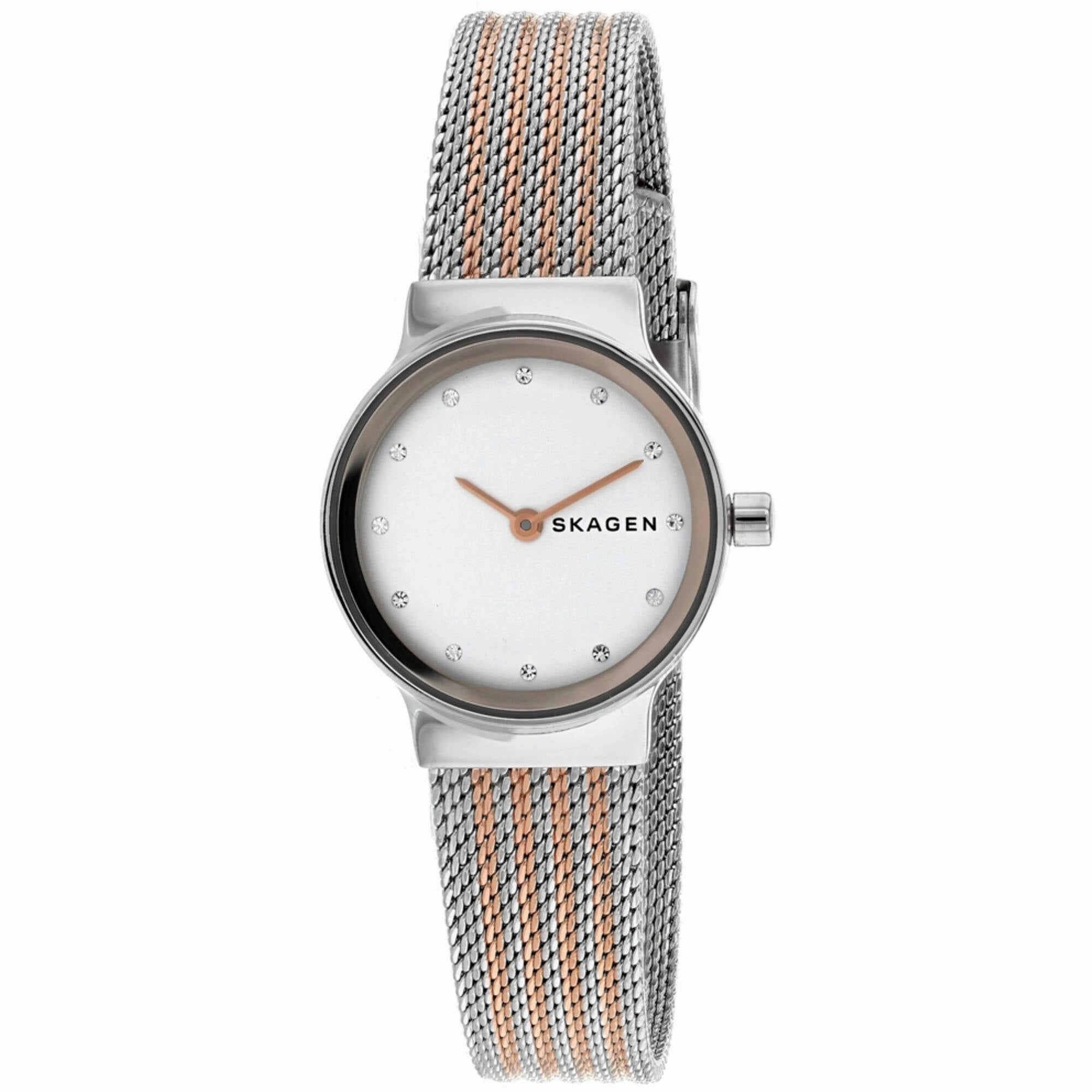 Skagen Women's Watch - Freja White Dial Plated Stainless Steel Bracelet | SKW2699