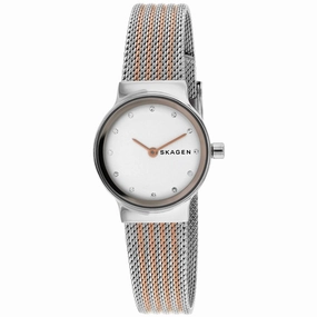Skagen Women's Watch - Freja White Dial Plated Stainless Steel Bracelet | SKW2699