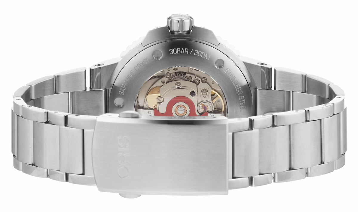 Special Edition Oris Aquis x Bracenet Automatic Stainless Steel Green Dial Date Divers Mens Watch 733 7730 4137-MB
