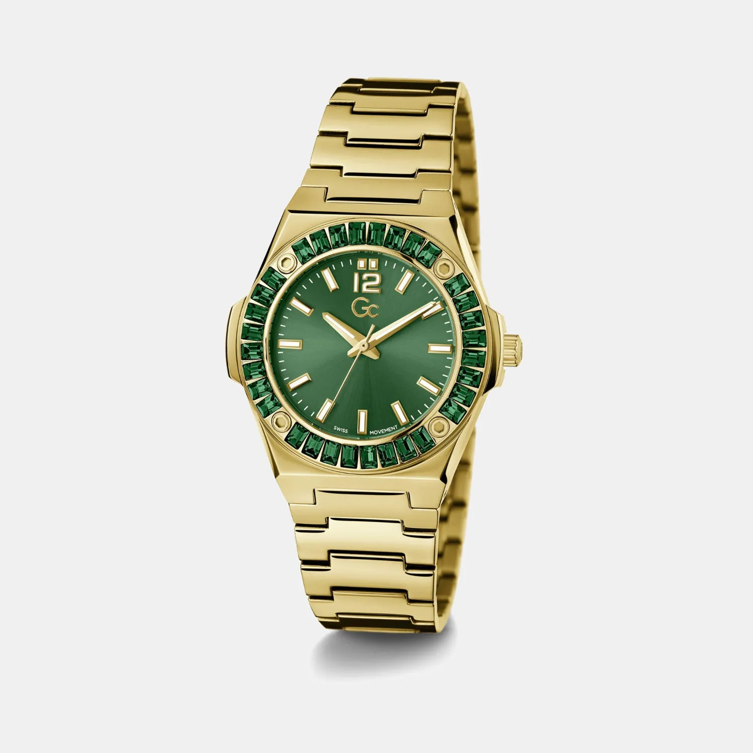 Specials Women Quartz Green Dial Analog Stainless Steel Watch Z34002L9MF