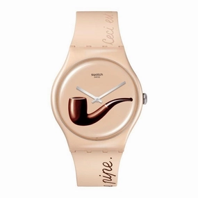 Swatch LA TRAHISON DES IMAGES BY RENE MAGRITTE Watch SO29Z124