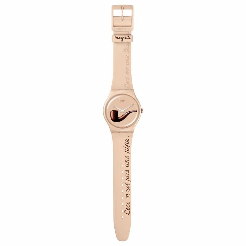 Swatch LA TRAHISON DES IMAGES BY RENE MAGRITTE Watch SO29Z124