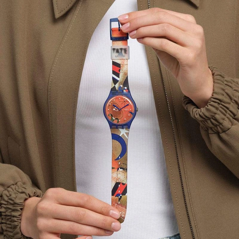 Swatch MIRO'S WOMEN & BIRD IN THE MOONLIGHT Watch SO29Z136