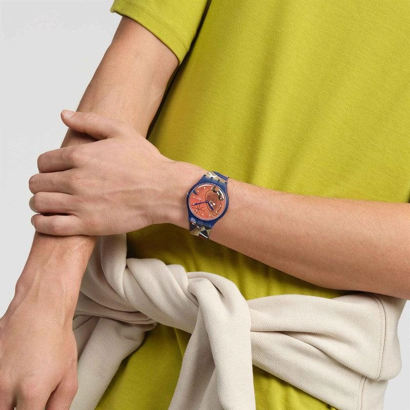 Swatch MIRO'S WOMEN & BIRD IN THE MOONLIGHT Watch SO29Z136