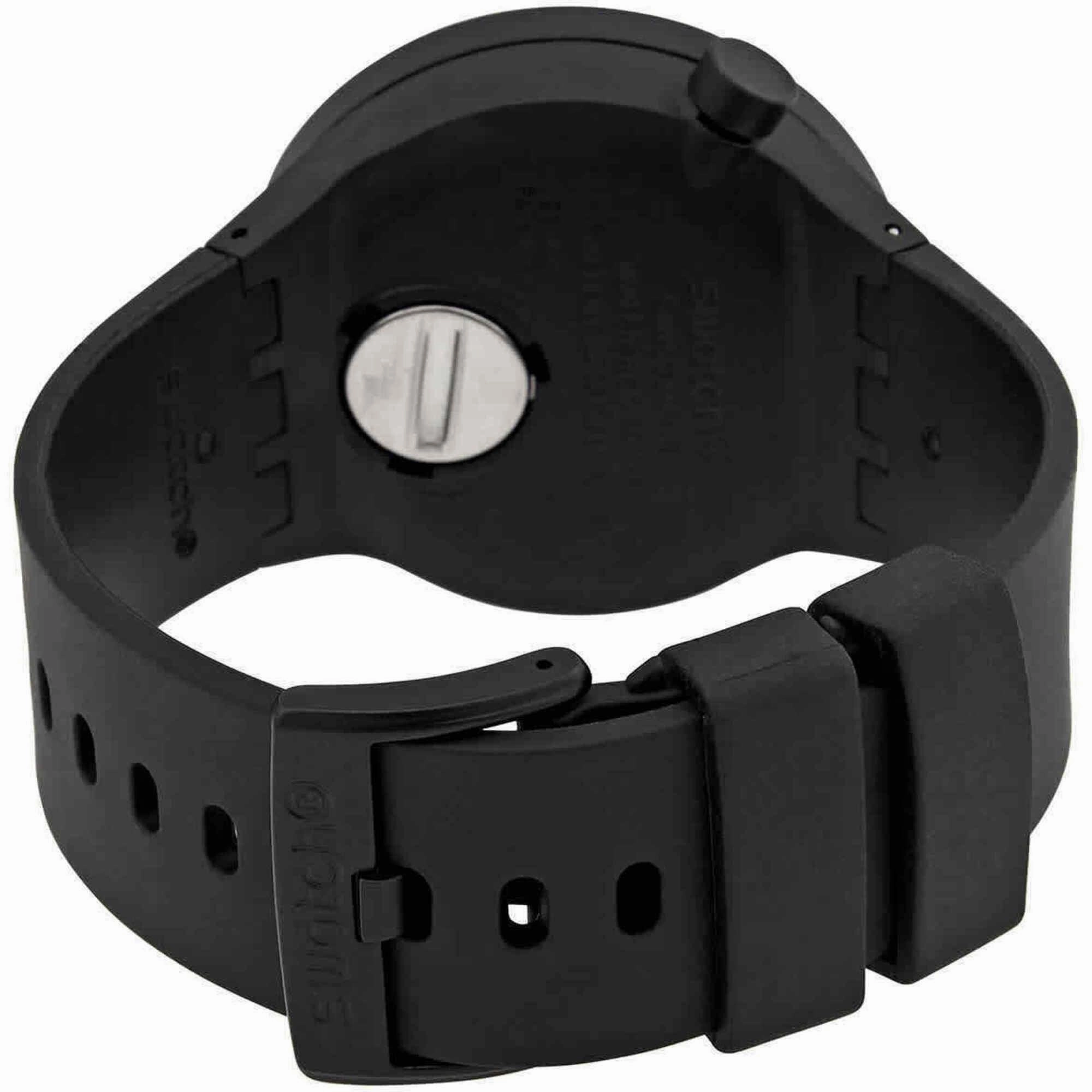 Swatch Unisex Watch - Bioceramic C-Black Swiss Quartz Semi Skeleton Dial | SB03B100