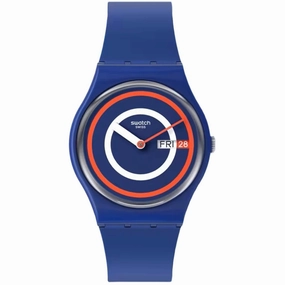 Swatch Unisex Watch - The January Swatch Blue to Basics Silicone Strap | SO28N703