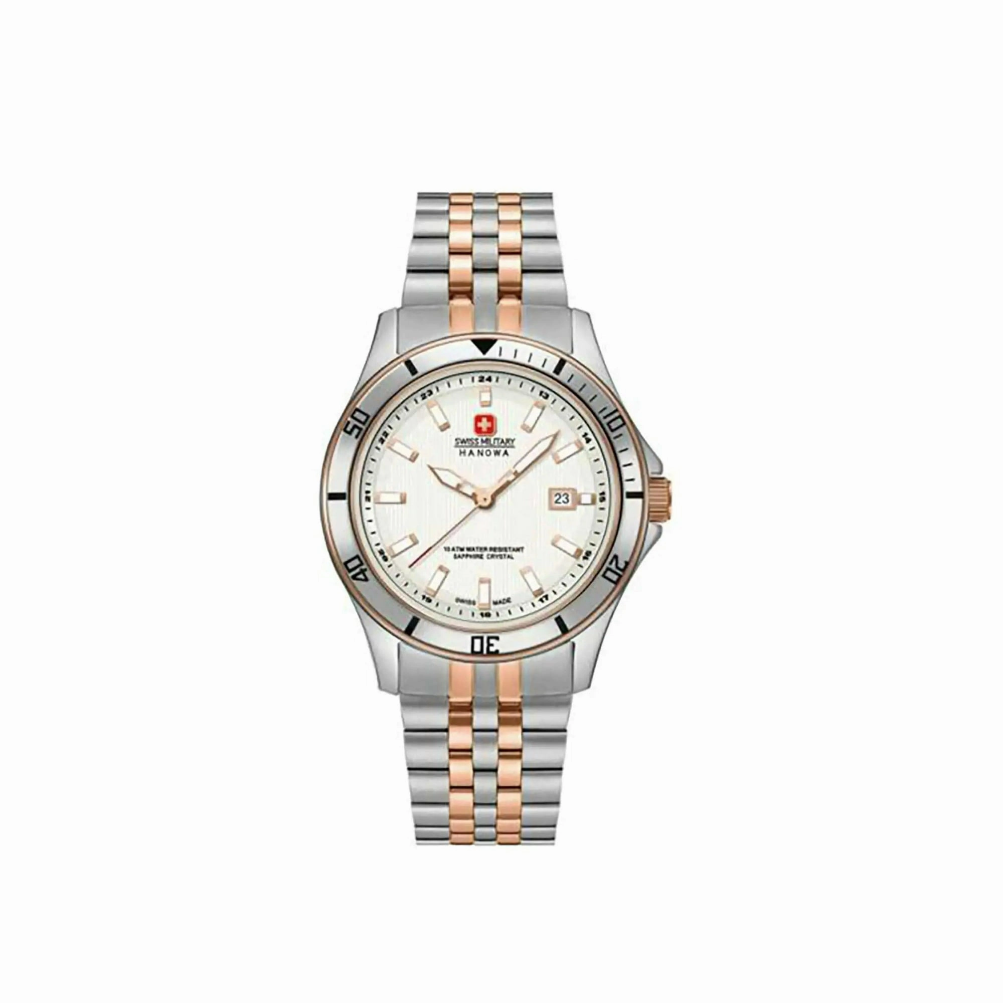 Swiss Military Hanowa Flagship Steel White Dial Ladies Watch 06-7161.2.12.001
